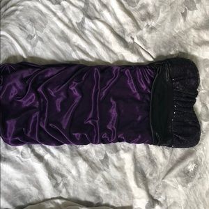 Purple and Black sequence formal dress